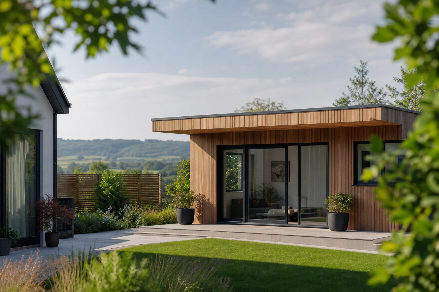 Bespoke garden office in a Hemel Hempstead garden