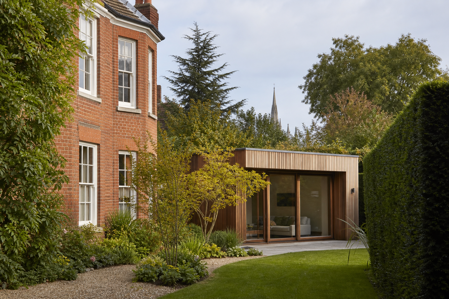 Bespoke garden office in a St Albans period home garden