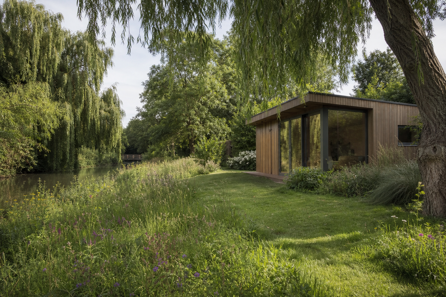 Bespoke garden room in a Ware period property garden