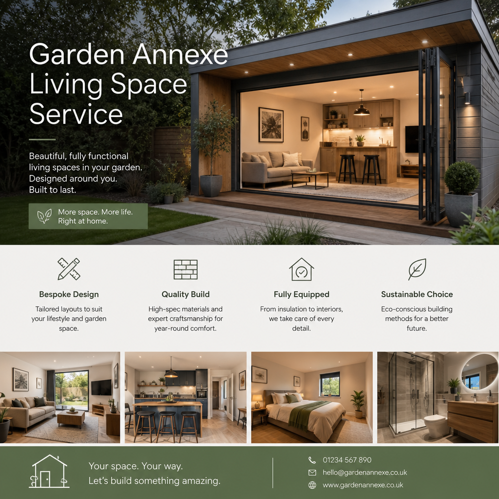 Bespoke garden annex in a Hertfordshire garden